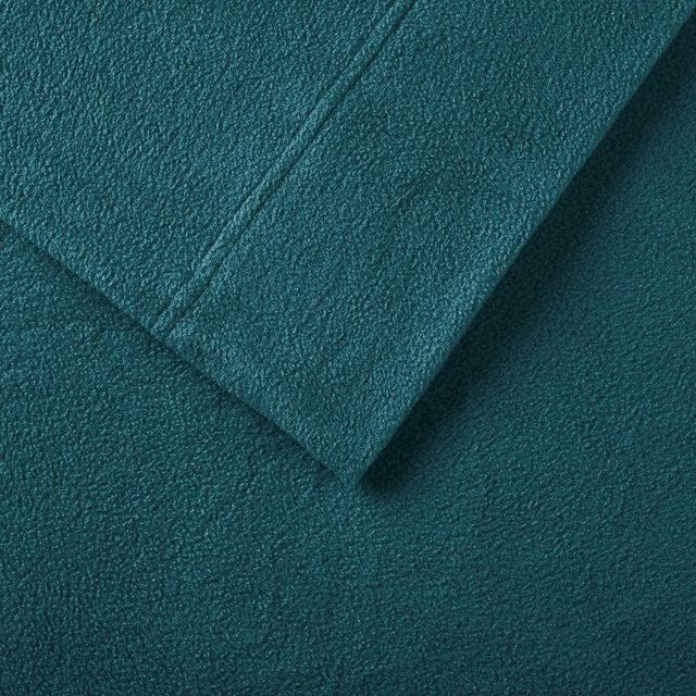 Olliix by True North by Sleep Philosophy Micro Fleece Teal California King Sheet Set-2