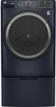 GE® Sapphire Blue Front Load Washer & Electric Dryer Laundry Pair-1