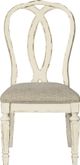 Signature Design by Ashley® Realyn Chipped White Upholstered Dining Side Chair-1