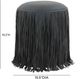 TOV Furniture Shag Me Black Ottoman-2