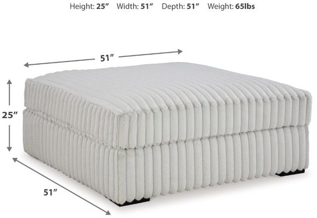 Signature Design by Ashley® Stupendous Alloy Oversized Accent Ottoman-5