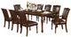 Furniture of America® Sylvana 9-Piece Brown Cherry Dining Table Set-0