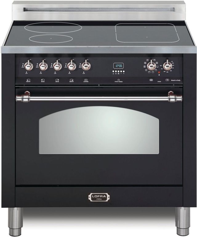 Lofra® Dolcevita 30" Matte Black Pro Style Induction Range -0