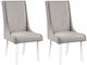 ACME Furniture Hollyn 2-Piece Gray/White Side Chair Set with Wingback-0