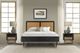 Armen Living Saratoga 3-Piece Black/Brown Queen Panel Bedroom Set-1