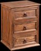 Horizon Home® El Paso Brown Wax 3-Drawer Nightstand-0