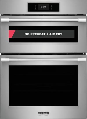 Frigidaire Professional 30'' Smudge-Proof® Stainless Steel Oven/Micro Combo Electrical Wall Oven Front view of the Frigidaire Professional 30'' Smudge-Proof® Stainless Steel Oven/Micro Combo Electrical Wall Oven
