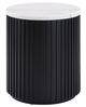Steve Silver Co. Colvin White End Table with Black Base-0
