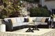 Signature Design by Ashley® Beachcroft 5-Piece Black/Light Gray Fabric/Natural Materials L-Shape Outdoor Sectional-5