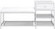 Coaster® Siega Chrome/White High Gloss Shoe Storage Entryway Bench with Cabinet-3
