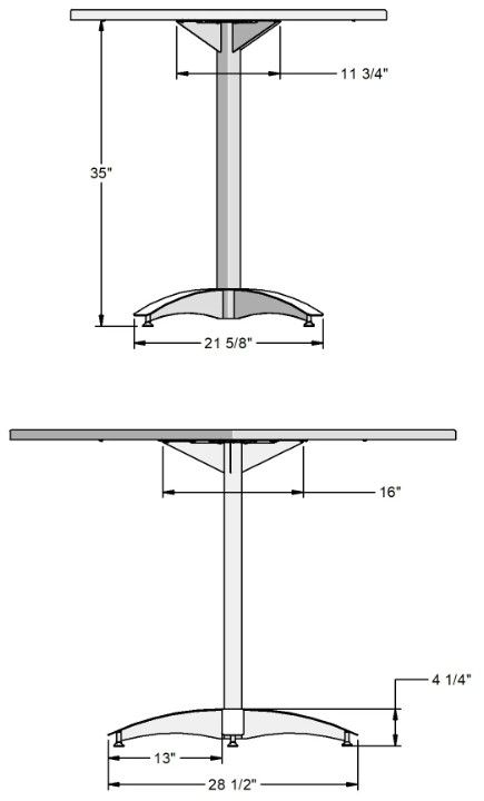 Amisco Customizable Billy 36" Counter Height Dining Table-1