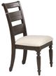 Bernards Bellamy Lane Brown/White Ladder Back Counter Stool-0