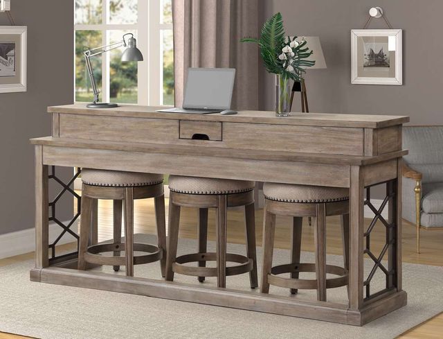 Parker House® Sundance 4-Piece Sandstone Console Table and Stools-2