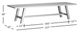 Jofran Inc. Telluride Driftwood Trestle Extension Dining Table-2