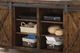 Flexsteel® Carpenter Black/Rustic Brown Entertainment Base-5