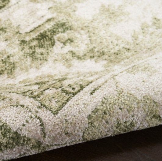 Nourison Home™ Astra Machine Washable Ivory Green 5'x7' Area Rug -3