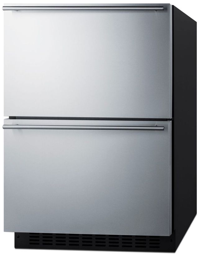 Summit® 24" Stainless Steel Refrigerator Drawers-1