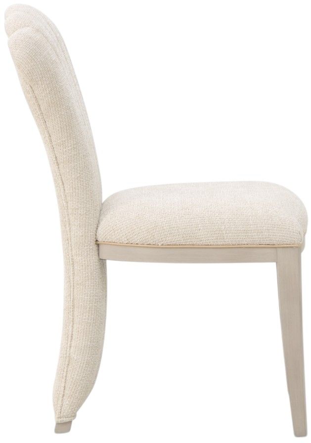 Michael Amini® Fantosini Silver Leaf Vanity Chair-3
