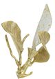 A & B Home Gold/White Leaves Table Lamp-3