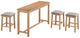 Winners Only® Uptown 4-Piece Natural Oak Counter Height Set-0