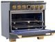 Kucht Professional KX Series 36" Titanium Stainless Steel Pro Style Dual Fuel Range with Kucht Horus Thermostat-2