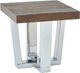 Steve Silver Co. Laredo 3-Piece Chestnut Occasional Table Set with Chrome Base-2