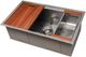 ZLINE Garmisch 30" Satin Stainless Steel Undermount Single Bowl Kitchen Sink with Bottom Grid and Accessories-4