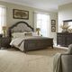 Liberty Furniture Paradise Valley 4-Piece Flax Tweed/Saddle Brown Queen Upholstered Panel Bedroom Set-1