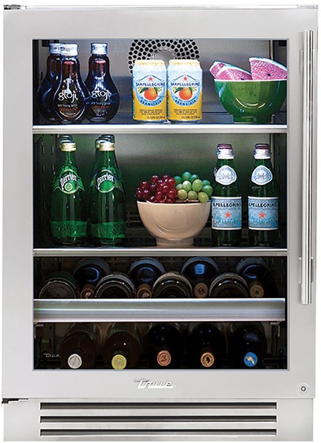True® 24" 5.6 Cu. Ft. Stainless Steel Beverage Center-0