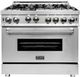 ZLINE 36" Stainless Steel Pro Style Gas Range-0