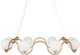 Currey & Company Galahad Antique Brass/White Chandelier-1