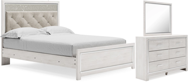 Signature Design by Ashley® Altyra 3-Piece White Queen Panel Bed Set
