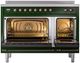 Ilve® Nostalgie II Series 48" Emerald Green Pro Style Induction Range-1