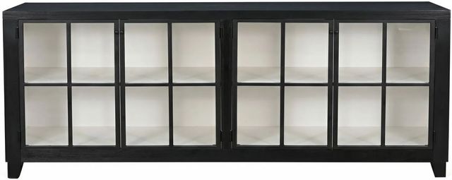 Sunny Designs™ Ryan Umbra/White Industrial Long Accent Cabinet-2