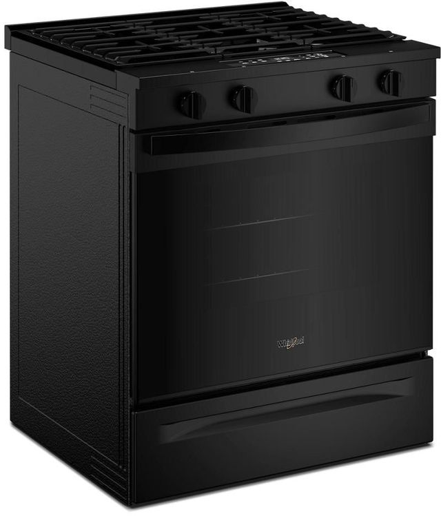 Whirlpool® 30'' Black Smart Slide-In Gas Range with No Preheat Mode-2