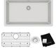 Elkay Quartz Classic® White 33" x 18" Single Bowl Undermount Sink Kit-1