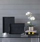 A & B Home Marilou 3-Piece Gray Decorative Nesting Tray Set-5