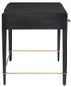 Currey & Company Verona Black Lacquered Linen Large Desk-2