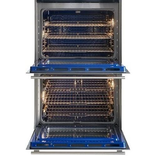 Wolf® E Series 30" Stainless Steel Professional Double Electric Wall Oven-1