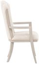 Michael Amini® Fantosini Silver Leaf Dining Arm Chair-5