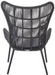 Universal Explore Home™ Coastal Living Outdoor Hatteras Canvas Natural/Charcoal Aluminum/Rope Chair-4