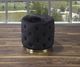 Kwality Imports 18253-BT-OTT Black Ottoman-0