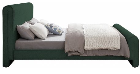 Meridian Furniture Stylus Green Upholstered Queen Panel Bed-2