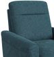 Elements International Hawk Espresso/Radiance Green Accent Arm Chair-2