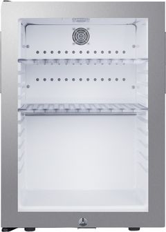 Summit® 16" 1.2 Cu. Ft. Stainless Steel Freestanding Beverage Center