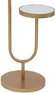 Bassett Mirror High-Low White Scatter Table with Gold Base-1