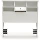 Sauder® Shoal Creek® Soft White® Twin Bookcase Headboard-1