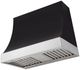 AGA Marquee 48" Matte Black Wall Mounted Range Hood  with Polished Chrome Trim-0