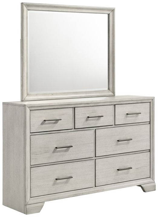 Crown Mark Jaymes White Mist Dresser-2