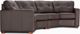Jaymar High Point Evolution 2 Piece Illusion Dark Brown Gr. 30 Sectional-1